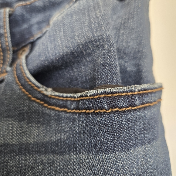 LEVI'S 513 CLASSIC JEANS MENS DARK BLUE DENIM STRAIGHT LEG ZIPPER FRONT SZ 36X32 - Picture 4 of 11